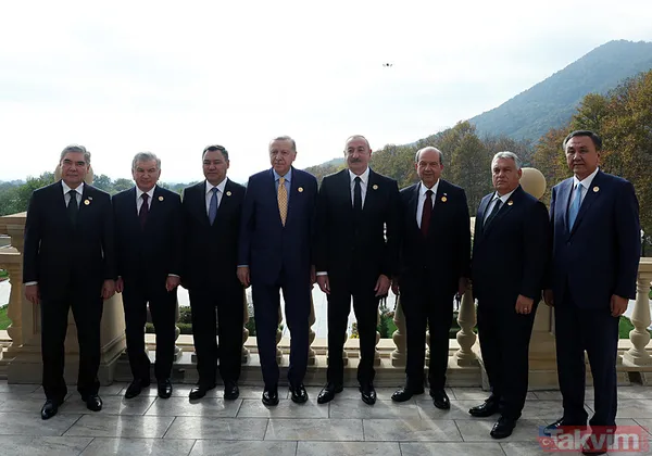 Azerbaycan'da "Türk" zirvesi! Aliyev Başkan Erdoğan'ı böyle karşıladı - 23