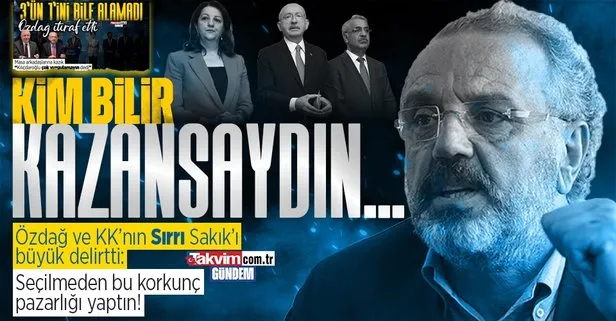Ümit Özdağ’ın Kılıçdaroğlu ile pazarlık itirafına HDP’li Sırrı Sakık’tan tepki: Korkunç pazarlık, siyaseti paramparça ettin