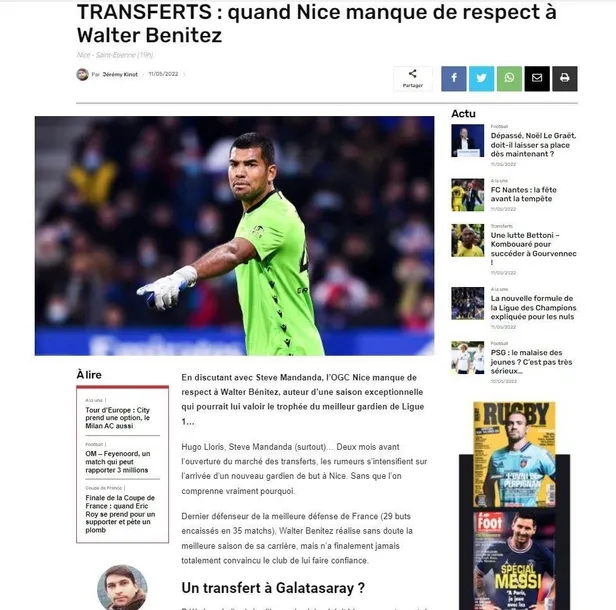 Fransız basınından bomba iddia! Galatasaray'ın Walter Benitez planı-2