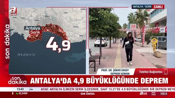 Antalya'da 4,9 büyüklüğünde deprem oldu! Uzmanlar A Haber'e konuştu