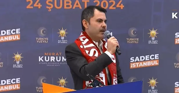 Cumhur İttifakı İBB Başkan Adayı Murat Kurum'dan Ekrem İmamoğlu'na "DEM" göndermesi: Kandil ittifakının bayrakları sallandı