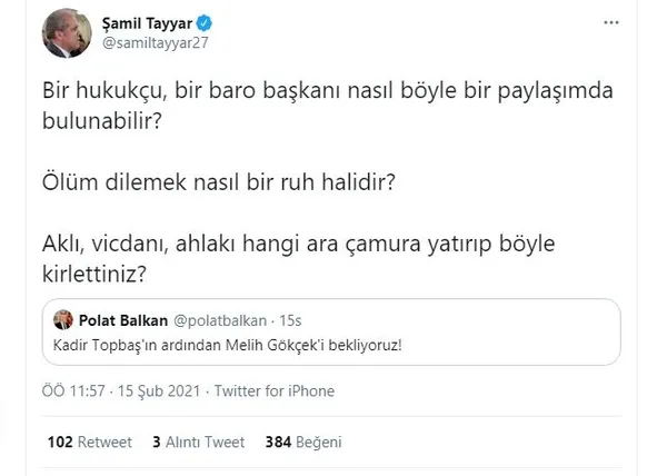 Antalya Baro Başkanı Polat Balkan'dan Kadir Topbaş'ın ölümü sonrası skandal paylaşım! "Melih Gökçek'i bekliyoruz"-7
