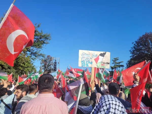 Takvim.com.tr, Ayasofya'da! Binlerce kişi Filistin için meydanlara akın etti | İşte o anlar... - 16