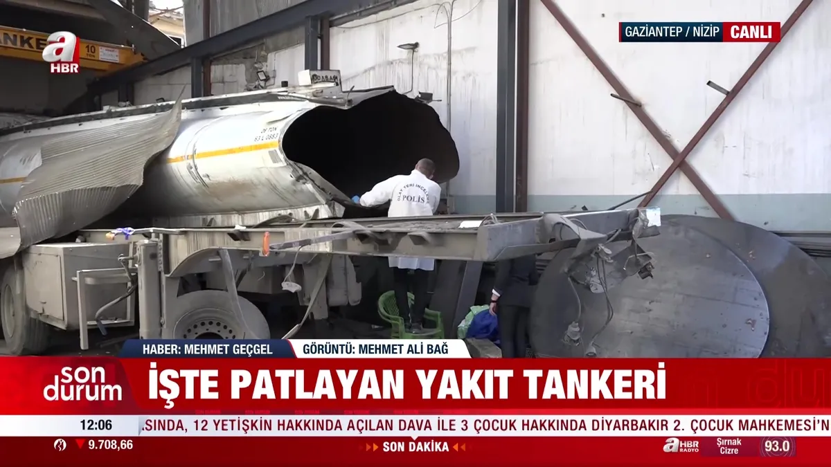 Gaziantep'te yakıt tankeri patladı!
