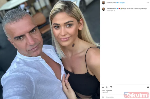 Berdan Mardini "Allah kalbimize göre veriyor" dedi genç sevgilisiyle poz verdi görenler tek bir şeye kilitlendi "Kızın mı Allah bağışlasın" - 18