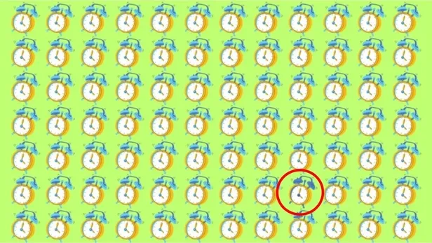 Resimdeki farklı çalar saati 10 saniyede bulabilen dahi sayılıyor! Deneyen 200 kişiden sadece 4'ü buluyor!-3