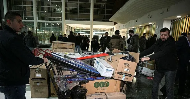 Kömür karasından günün karasına! Soma'dan 90 madencinin bulunduğu yardım ekibi Osmaniye'ye hareket etti