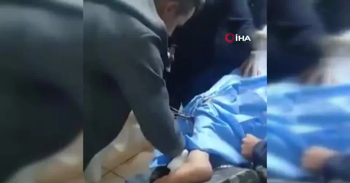 Mersin'de işçinin bacağına çelik halat saplandı