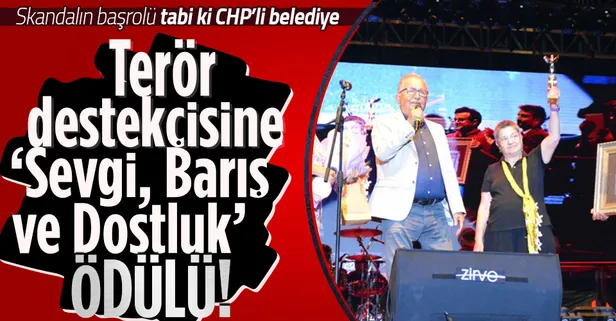 CHP'li belediyeden terör destekçisi TTB Genel Başkanı Şebnem Korur Fincancı'ya "Sevgi, Barış ve Dostluk" ödülü