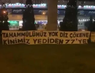 Fenerbahçe’li taraftarlardan Gökhan ve Caner protestosu