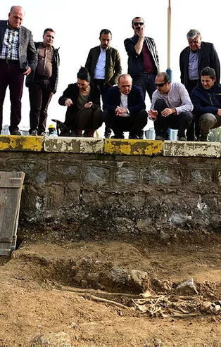 Haydarpaşa'da 1.000 yıllık iskelet bulundu