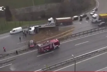 Basın Ekspres yolunda kaza!