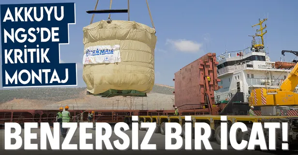 SON DAKİKA: Akkuyu NGS'de kritik montaj: Benzersiz bir icat