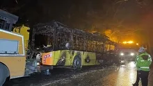 Sarıyerde panik anları! İETT otobüsü alev topuna döndü