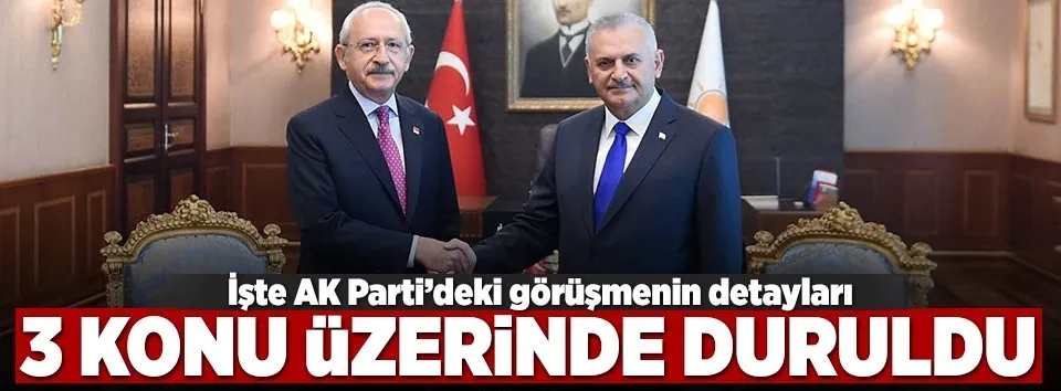 Başbakan Yıldırım, Kılıçdaroğlu ile görüştü