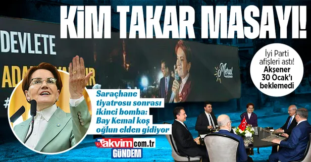 Saraçhane tiyatrosu sonrası ikinci bomba! İyi Parti afişleri astı bile: Akşener ve İmamoğlu yan yana