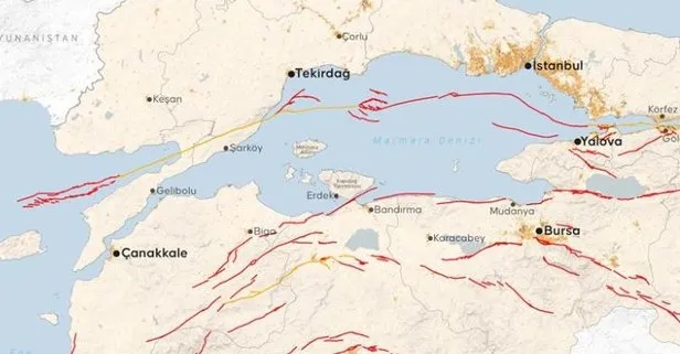 Ganos Fayına dikkat! Uzmanlar uyardı deprem riskini diri tutuyor | Fay hatları haritası
