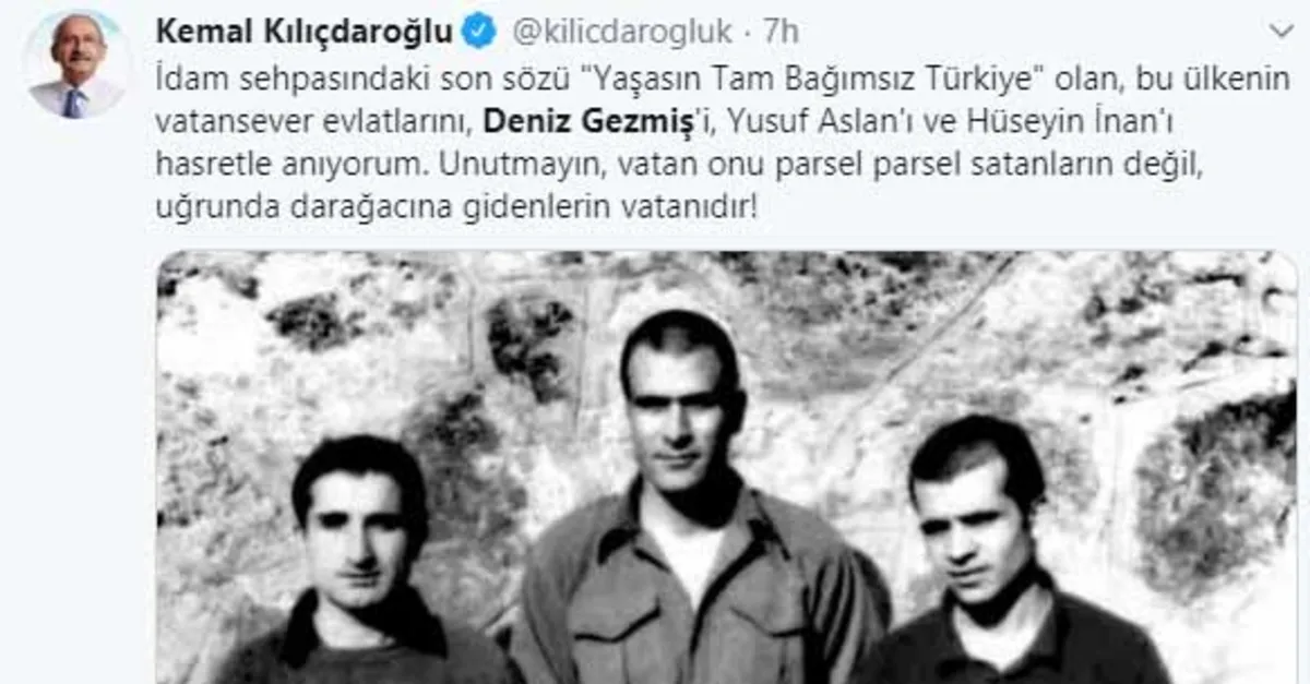 CHP’liler Deniz Gezmiş’i önce astı sonra andı! İşte Deniz Gezmiş ve arkadaşlarının idamına onay verenler