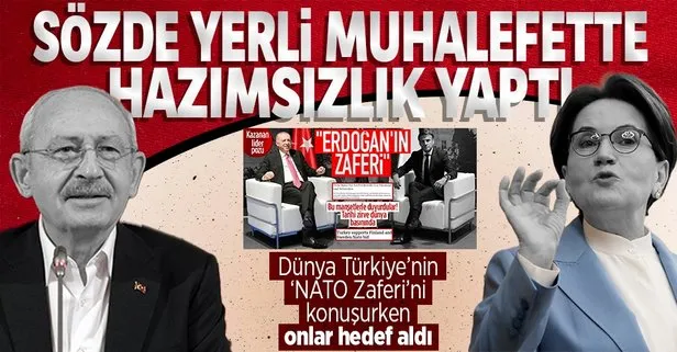 Dünya övdü sözde yerli muhalefet hazmedemedi
