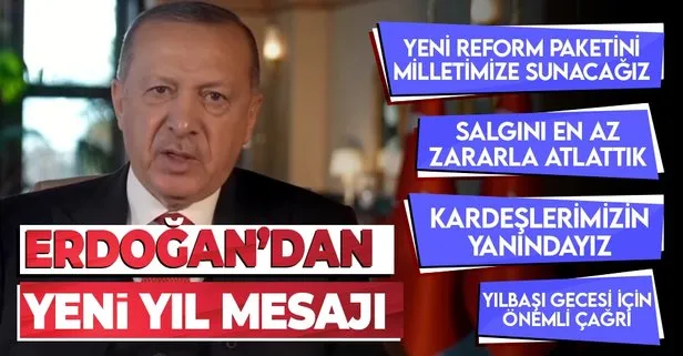 Başkan Erdoğan'dan yeni yıl mesajı