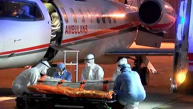 Son dakika: Sudan'da Kovid-19 teşhisi konulan hasta ambulans uçakla İstanbul'a getirildi-1