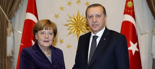 Erdoğan, Merkel ile görüştü
