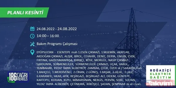 1.5 - 8 saat sürebilir! İstanbul'u etkileyecek elektrik kesintisi: Bağcılar, Eyüpsultan, Fatih... Mahalle mahalle sokak sokak tüm detaylar - 22