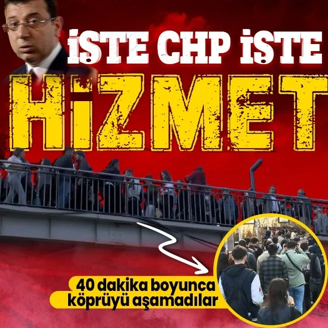 İstanbulda yine metrobüs çilesi! İnsan trafiği oluştu: 40 dakika boyunca köprüyü aşamadılar