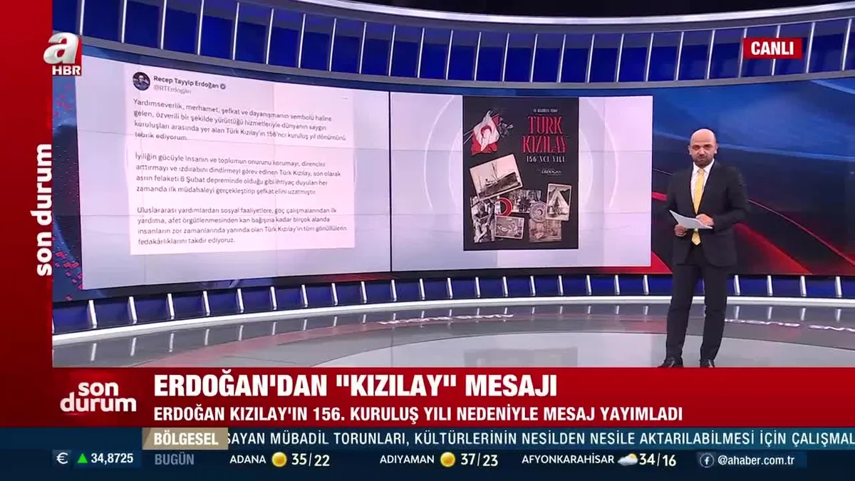 Başkan Erdoğan’dan ‘’KIZILAY’’ mesajı
