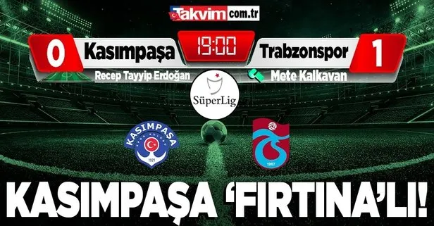 Kasımpaşa ’Fırtına’lı! Kasımpaşa 0-1 Trabzonspor | MAÇ SONUCU ÖZET