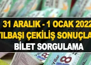 31 Aralık - 1 Ocak 2022 Yılbaşı Çekiliş Sonuçları Bilet Sorgulama Ekranı - Millipiyangoonline.comda 2022 Yılbaşı Çekilişi Milli Piyango Sonuçları