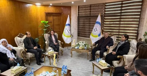 Dün Nusaybin'i karıştıran DEM bugün koşa koşa YPG'ye gitti! Barzaniler yol açtı... Haseke'de PYD elebaşlarıyla görüştüler