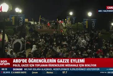 ABD'de öğrencilerden Gazze eylemi!