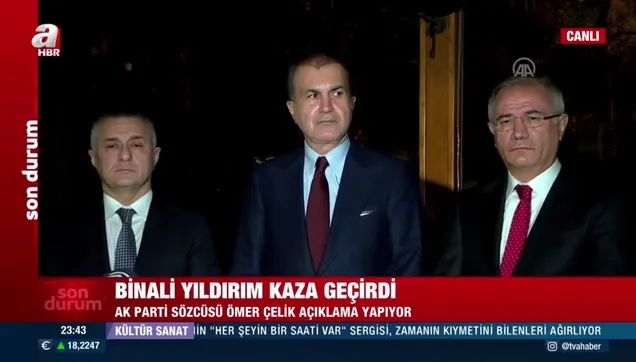 Binali Yıldırım, Azerbaycan'da trafik kazası geçirdi! Ömer Çelik sağlık durumlarına ilişkin bilgi verdi