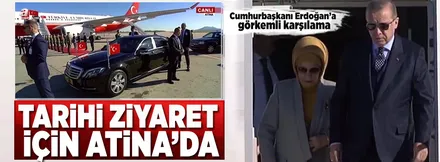 65 yıl sonra bir ilk! Cumhurbaşkanı Erdoğan Atina'da