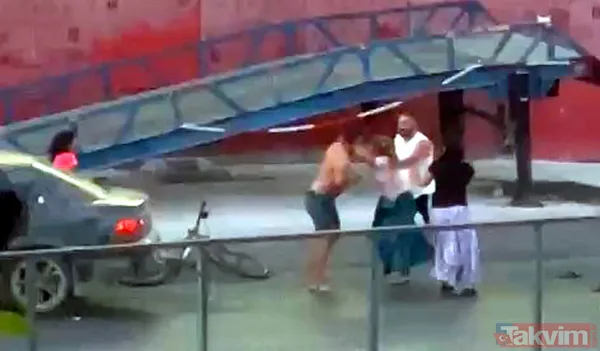 Avcılar'da dehşet görüntüleri: Yerde sürüklediği kadını tekme tokat dövdü - 7