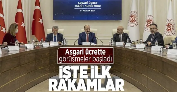 SON DAKİKA: Asgari ücret 2022 | Asgari ücret ne kadar? Asgari ücret tespit komisyonu toplandı! İşte ilk rakamlar...