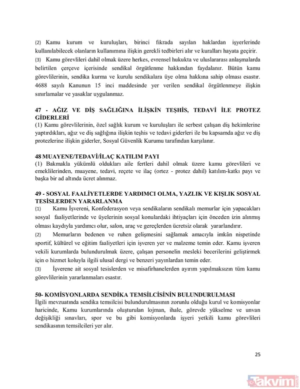 Sendikalar memur ve memur emeklisi için ne talep etti? Memur toplu sözleşme zammı yüzde kaç? İşte detaylar... - 29