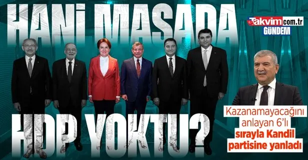 Seçim yaklaştıkça 6’lı masa HDP’ye yanlıyor! CHP, İYİ Parti, DEVA derken şimdi de Gelecek Partisi’nden HDP ile ortak aday açıklaması