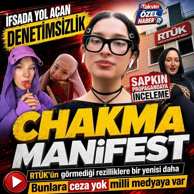 Lubunyalardan Chakma Manifest! RTÜKün görmediği dijital rezilliklere bir yenisi daha: Bunlara ceza yok yerli medyaya var