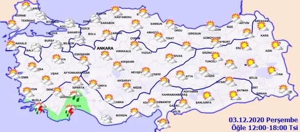 HAVA DURUMU | Meteorolojiden o illere sağanak uyarısı | 3 Aralık İstanbul'da hava nasıl olacak?-3