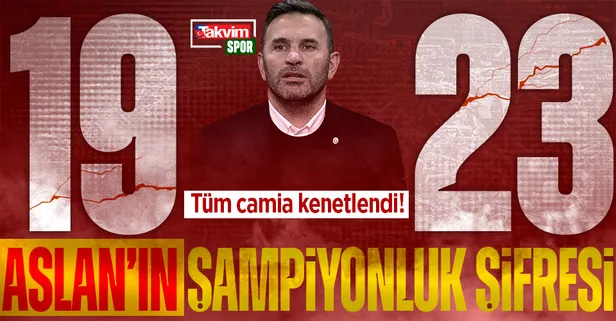 Galatasaray'ın şampiyonluk şifresi 19'23'