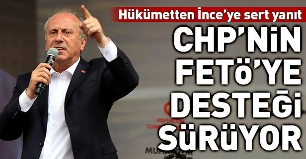 Hükümetten Muharrem İnceye sert yanıt