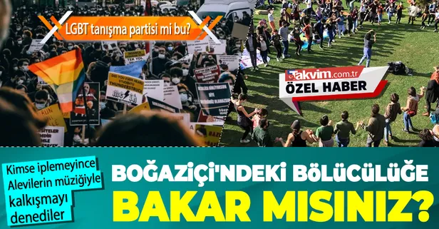 Boğaziçi Üniversitesi'ndeki protestolar sönük kalınca Alevilerin ezgilerini kullanıp bölücü hamle yaptılar