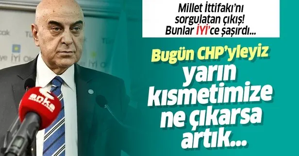 İYİ Partili Paçacı’dan Millet İttifakı’nı sorgulatan çıkış: Bugün CHP’yleyiz yarın...