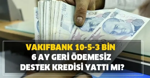 vakifbank 6 ay ertelemeli kredi