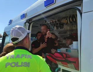 İntihara kalkıştı! Ambulanstan da kaçtı