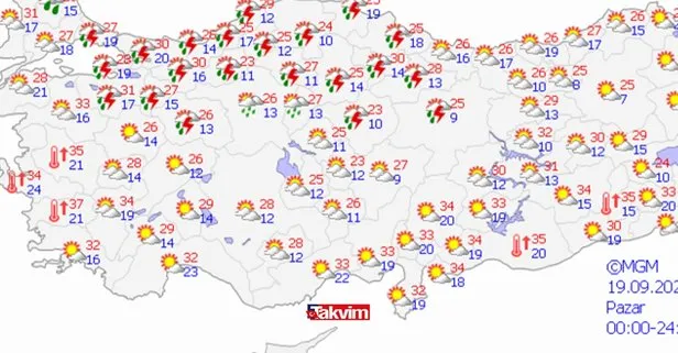 Meteoroloji son dakika: Pazar günü İstanbul’da yağmur dolu yağacak mı? 19 Eylül 2021 İstanbul hava durumu: Pazar günü hava nasıl olacak?