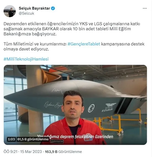 baykardan-depremzede-ogrencilere-destek-10-bin-tablet-bagislandi-1678865993671.jpg Baykar'dan depremzede öğrencilere destek: 10 bin tablet bağışlandı-1