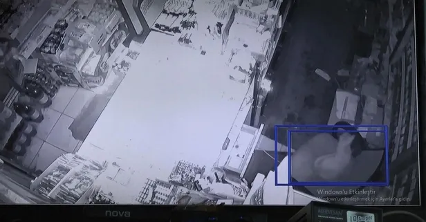 Kahramanmaraş’taki deprem anı kamerada: Dükkanda bulunan kedi 10 saniye önce...